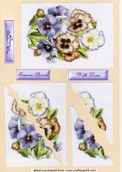 Pretty Pansey's Wavey Side Stacker, Lo Vely for Mother's Day , or Birthdays