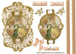 Beautiful Victorian Mother & Daughter Portrait, Lovely for Mother's Day