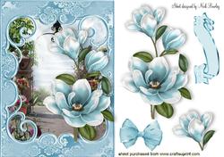 In the Garden Blue Magnolias