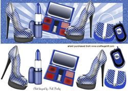 Everything a Girl Needs! Blue Shoes , Makeup in Funky Dl