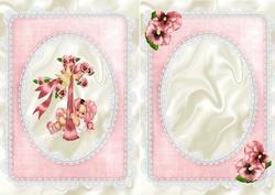 Baby Girl with a Cute Little Curl A5 Insert