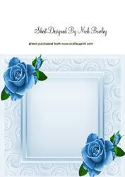 Cute Baby Boy with Roses 8x8 Insert