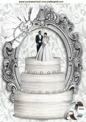 Wedding Couple on a Wedding Cake A4
