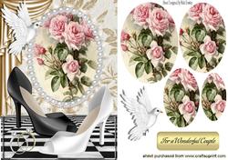 Brides Shoes Civil Partnership Roses Oval Pyramids