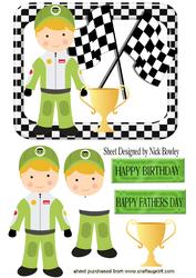 Motorcyclist in Green Won the Cup