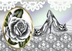Silver Roses & Sparkle Shoes A4
