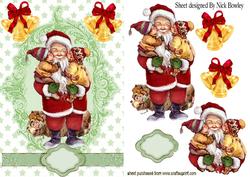We Do Love You Santa, Lovely Vintage Children & Santa
