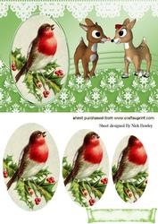 Rudolph with His Girl Friend, and Robin Pyramids