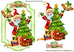 Santa with Christmas Tree & Toys