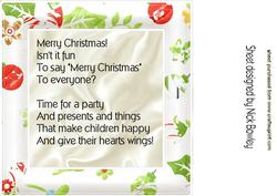 Lovely Christmas 8x8 Insert with Verse