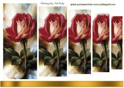 Pretty Red Single Rose Pyramid