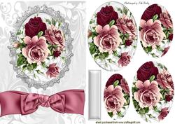Garden Roses of Shades of Red & Pink Pyramids