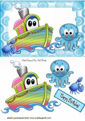Little Toony Tugboat with Octopus