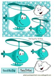 Look at Me Dad I'm Flying! Toony Helicopters