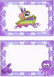 Little Purple Tugboat with Octopus A5 Insert