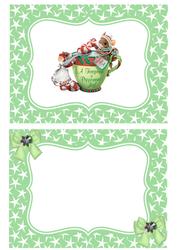 Christmouse, Little Mice in Teacup A5 Insert