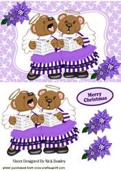 Christmas Carol Singing Teddies Out of Tune