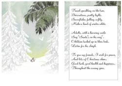 Lovely Snow Scene A5 Insert with Verse
