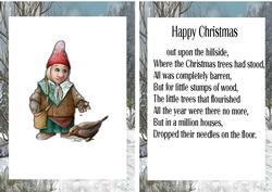 Feeding the Birds in the Snow A5 Insert with Verse
