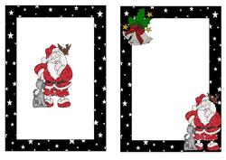 Santa in Glitter & Friends A5 Insert