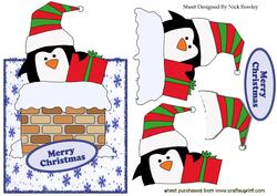 Penguin in the Chimney, Over the Edge Card