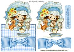 Milk for My Kittens, Little Girl Over the Edge Card