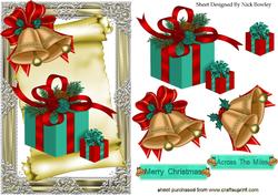Christmas Presents with Turq Bell on a Scroll