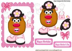 Mrs Potato Head in Her Flowered Hat