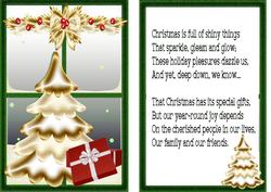 Gold Tree with Window Card & Insert