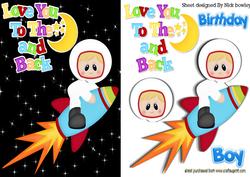 Love You to the Moon and Back! Birthday Boy