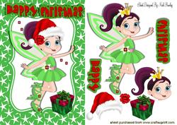 Faeries Celebrate Christmas To, in Her Little Santa Hat