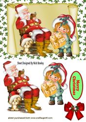 I Have a Present for You Santa! with Little Girl