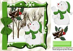 We Are Both Wearing Green Hats, Bear & Robin 8x8
