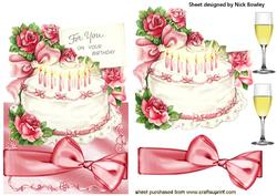Pretty Roses on a Birthday Cake, Over the Edge