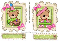 Cute Birthday Teddy Toppers for Girls