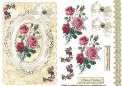 Vintage Beauty, a Lovelyl Bouquet of Red Roses
