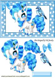 Little Turq Fantasy Pony with Litle Bird