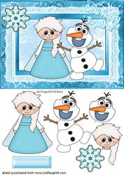 Snow Happy Together Princess and Snowman