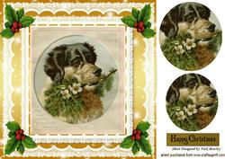 Best Faithful Old Friend with Holly & Stars 8x8