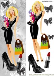 Pretty in Polka Dot Dress with Sparkle Shoes & Lippy Tall Dl