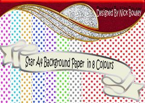 Lovely Small Star Background Paper Kit
