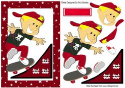 I Just Love Going Out and Skateboarding Boy in Red!