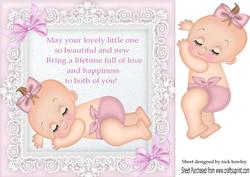 Sweet Little Sleeping Baby Girl! 8x8
