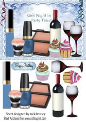 Girls Night In! with Cupcakes Makeup and Wine!