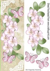 Cascading Candy Flowers with Rainbow Butterflies Tall Dl