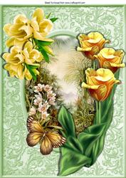 Beautiful Garden of Summer Flowers A4