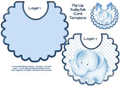 Little Blue Elephant on a Polka Dot Bib