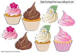 Yummy! Cupcakes with Icing A4