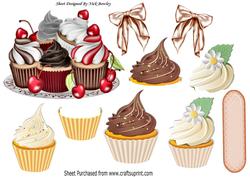 Chocolate, Cream and Cherry Cupcakes A4