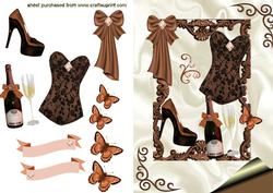 Gorgeous Choc/brown Ladies Accessories in Ornate Frame